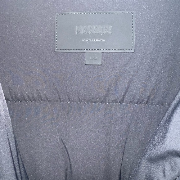 Mackage women’s sz medium calina city stretch down maxi coat black - Picture 5 of 5